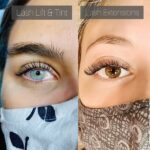 Lash lift and tint and lash extensions
